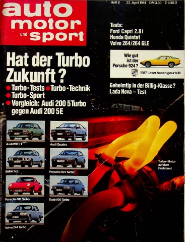 Deckblatt Auto Motor und Sport (08/1981)